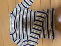 EGO ストライプ 半袖ニット