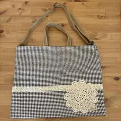ギンガムチェック トートバッグ