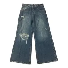 jaded london ダメージバギーフレアデニム