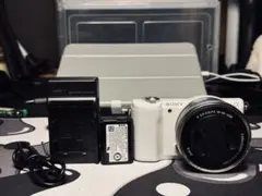 ⁠【動作確認済】SONY α5100 ホワイト パワーズームレンズキット⁠のサムネイル