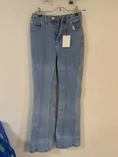 ブーツカットデニム XS ライトブルー