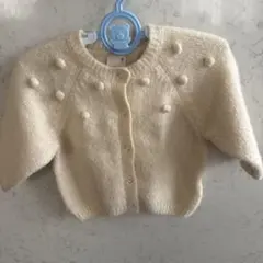 petit main ポンポンカーディガン