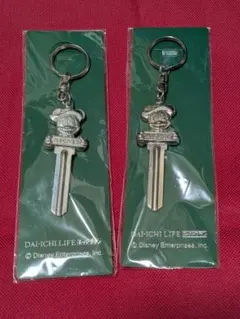 ディズニー 鍵型キーホルダー 2個セット