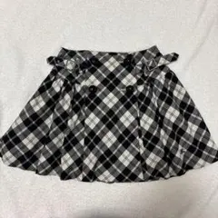 BURBERRY BLUE LABEL バーバリー　ラップミニスカート　チェック