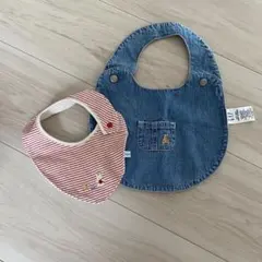 ファミリア　baby gap デニムとストライプのスタイセット 2枚