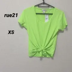 ⭐️美品⭐️rue21 【XS】 蛍光グリーン Tシャツ タグ付き