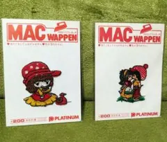 MAC WAPPEN レトロワッペン 2種セット アイロン接着　昭和レトロ