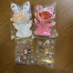 日本伝統文化セット☆ポケモン ソニーエンジェル 竹うちわ エプロン