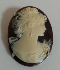 カメオ　ブローチ&ペンダントトップ　ヴィンテージ