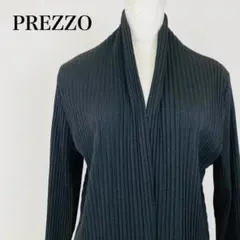 美品 PREZZO 長袖カーディガン ブラック　0391B