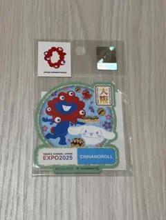 【新品】サンリオ ミャクミャク シナモロール ステッカー EXPO2025 万博