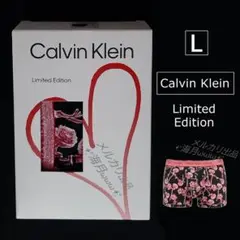 カルバンクライン ボクサーパンツ メンズ パンツ ブラック 黒 L　ck1③薔薇