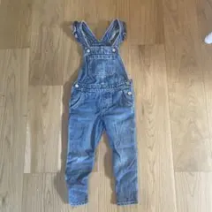 GAP フリルつきデニムオーバーオール 3y