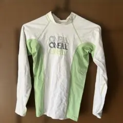 O'Neill 長袖ラッシュガード ホワイト/グリーン　Lサイズ