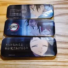 鬼滅の刃 ダイニング お楽しみくじ レンチキュラー台詞ロング缶バッジ３点