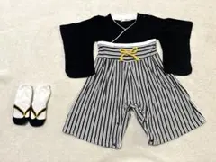 中古　袴ロンパース　男の子　80cm 靴下セット