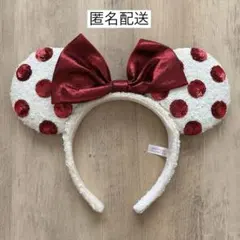 ディズニーカチューシャ スパンコール 水玉模様