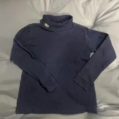LACOSTE ネイビー タートルネック 長袖カットソー