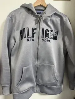 TOMMY HILFIGER グレー フルジップパーカー