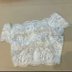 ホワイト レース 　ウエディング　ボレロ