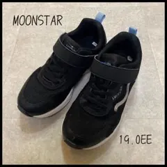 室内使用のみ ムーンスター スニーカー 19.0EE ブラック 美品