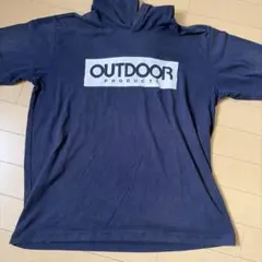 OUTDOOR PRODUCTS フード付き Tシャツ ネイビー