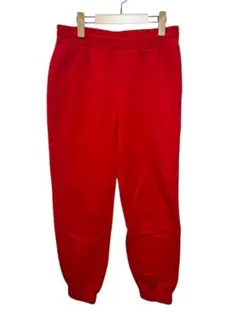 H&M エイチアンドエム　裏起毛スウェットパンツ　赤　S