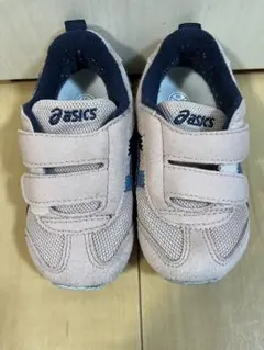 ASICS ピンク　ネイビー キッズシューズ　14.5cm