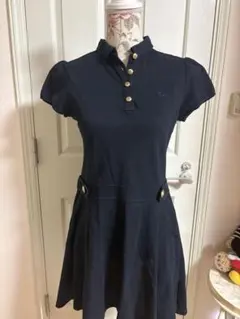 バーバリーブルーレーベル ポロワンピース 半袖 ネイビー