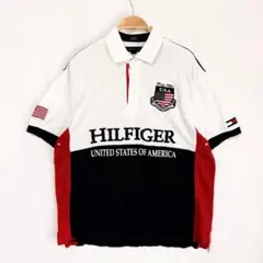 トミーヒルフィガー TOMMY HILFIGER 刺繍ロゴ ポロシャツ S36