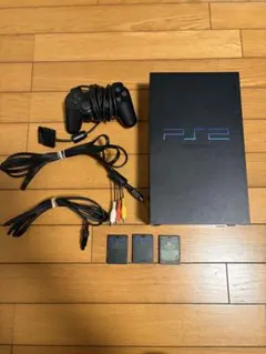 PlayStation 2 本体 + コントローラー + メモリーカード3枚