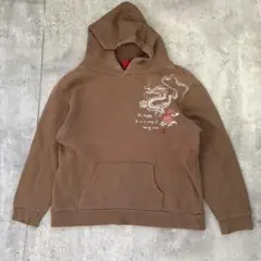 和柄　ドラゴン　パーカー ブラウン ストリート　裏ボアのサムネイル
