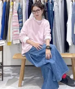 ニコアンド　ミニパイルステッチBIGプルオーバー