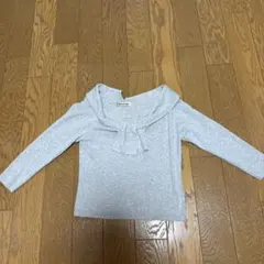 グレー 七分袖 ニット