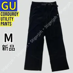 ジーユー　コーデュロイユーティリティパンツ　ブラック　Mサイズ