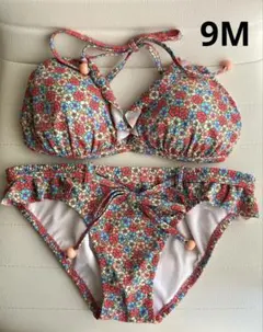 最終値下げリバティ花柄プリントセパレート水着9Mのサムネイル