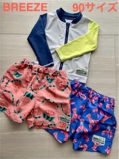 キッズ　男の子　水着　ブリーズ　ラッシュガード　海水パンツ　90サイズ　ベビー