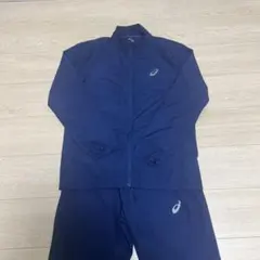 〈お値下げ中〉ASICS ネイビー ジャージ上下セット