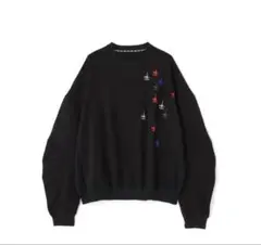 CTLS/シーティーエルエス／別USUAL CREW-NECK 刺繍　クロス