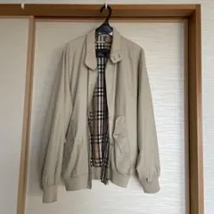 極希少】バーバリー スイングトップ ジップジャケット 金ボタン 白タグ
