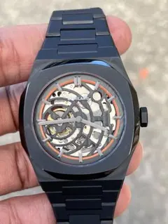D1 MILANO スケルトン 自動巻き 腕時計 ゴールド - メルカリ