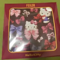 FEILER フェイラー　ハローキティ・リボンの騎士〜OSH B 新品】FEILER フェイラー ハンカチ ハローキティ リボン サンリオ