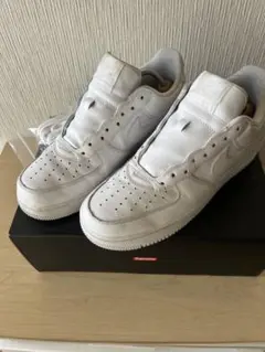 Nike Air Force 1 Supreme ホワイト　27.5cm