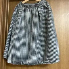 ワークマン チェックスカート 130 試着のみの美品　撥水