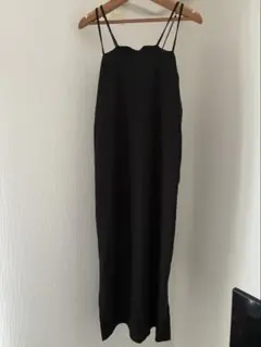 titivate 黒 キャミソール ロングワンピース　格安