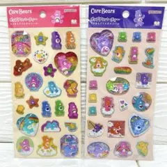 【正規品】ケアベア　ポップデコパーティー　ラメきらクリスタルシール