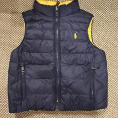 ポロ・ラルフ・ローレン ダウンベスト ネイビー/イエロー
