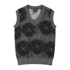 A.P.C. アーペーセー ラメニットベスト 総柄 レディース Sサイズ