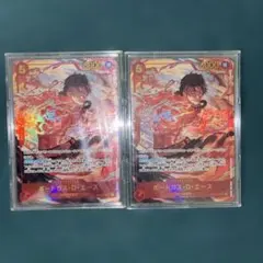 決戦の刻　エース　シークレットパラレル　セット売り　OP16 赤色　SEC SRのサムネイル