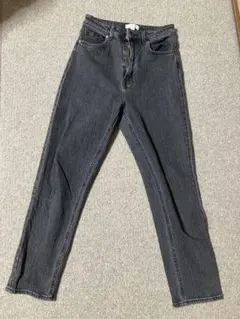H&M ダークグレー スキニーデニム